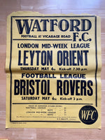 1966/67 Bristol Rovers - Division 3 - 6 May 1967 - poster 2 of 3 (ref WT16)