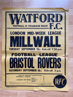 1967/68 Bristol Rovers - Division 3 - 16 Sep 67 - poster 1 of 2 (Ref WT25)