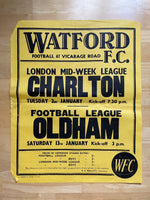 1967/68 Oldham - Division 3 - 13 Jan 1968 (Ref WT31)