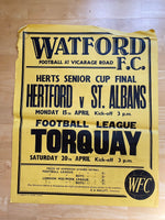 1967/68 Torquay - Division 3 - 20 Apr 1968 - poster 2 of 3 (Ref WT51)