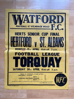 1967/68 Torquay - Division 3 - 20 Apr 1968 - poster 3 of 3 (Ref WT52)