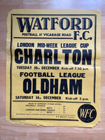 1968/69 Oldham - Division 3 - 14 Dec 1968 - poster 3 of 3 (ref WT67)