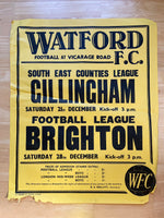 1968/69 Brighton - Division 3 - 28 Dec 1968 - poster 1 of 2 (ref WT68)