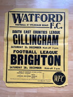 1968/69 Brighton - Division 3 - 28 Dec 1968 - poster 2 of 2 (ref WT70)